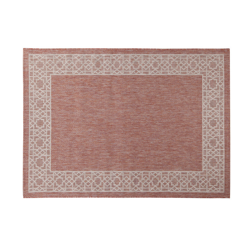 Breakwater Bay Selina Red/Beige Indoor/Outdoor Area Rug Wayfair